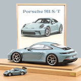 Porsche 911 S/T 2023 Meissenblue 1:12
