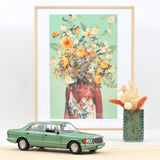 Mercedes-Benz 560 SEL 1991 Light Green metallic 1:18