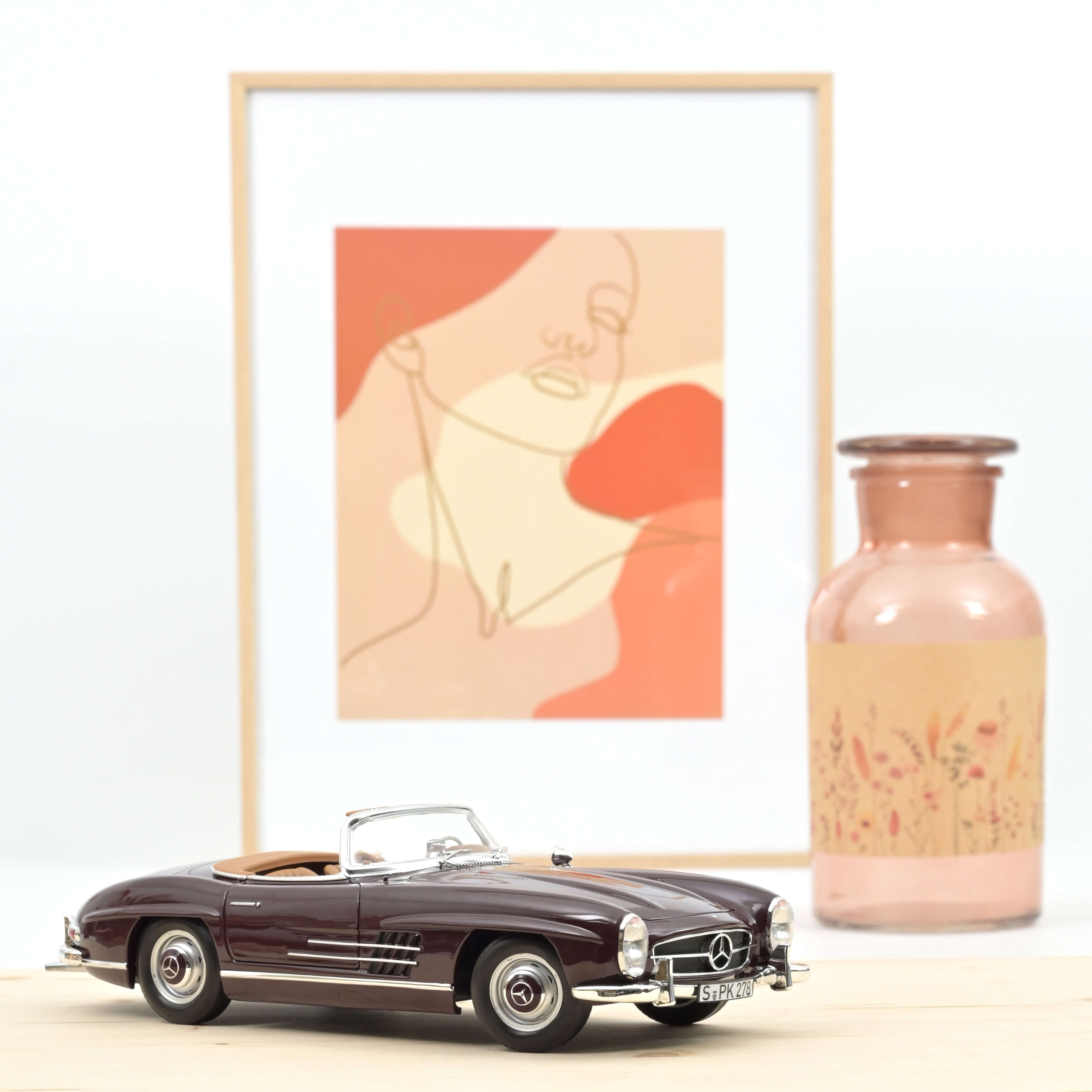 1:18 Norev Mercedes-Benz 300 SL Roadster W 198 II 1957-63 Hellgrün Dea 1:18 Norev Mercedes-Benz 300 SL Roadster W 198 II 1957-63 Hellgrün Dea