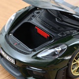 Porsche Cayman GT4 RS mit Weissachpaket 2023 Brewstergreen 1:18