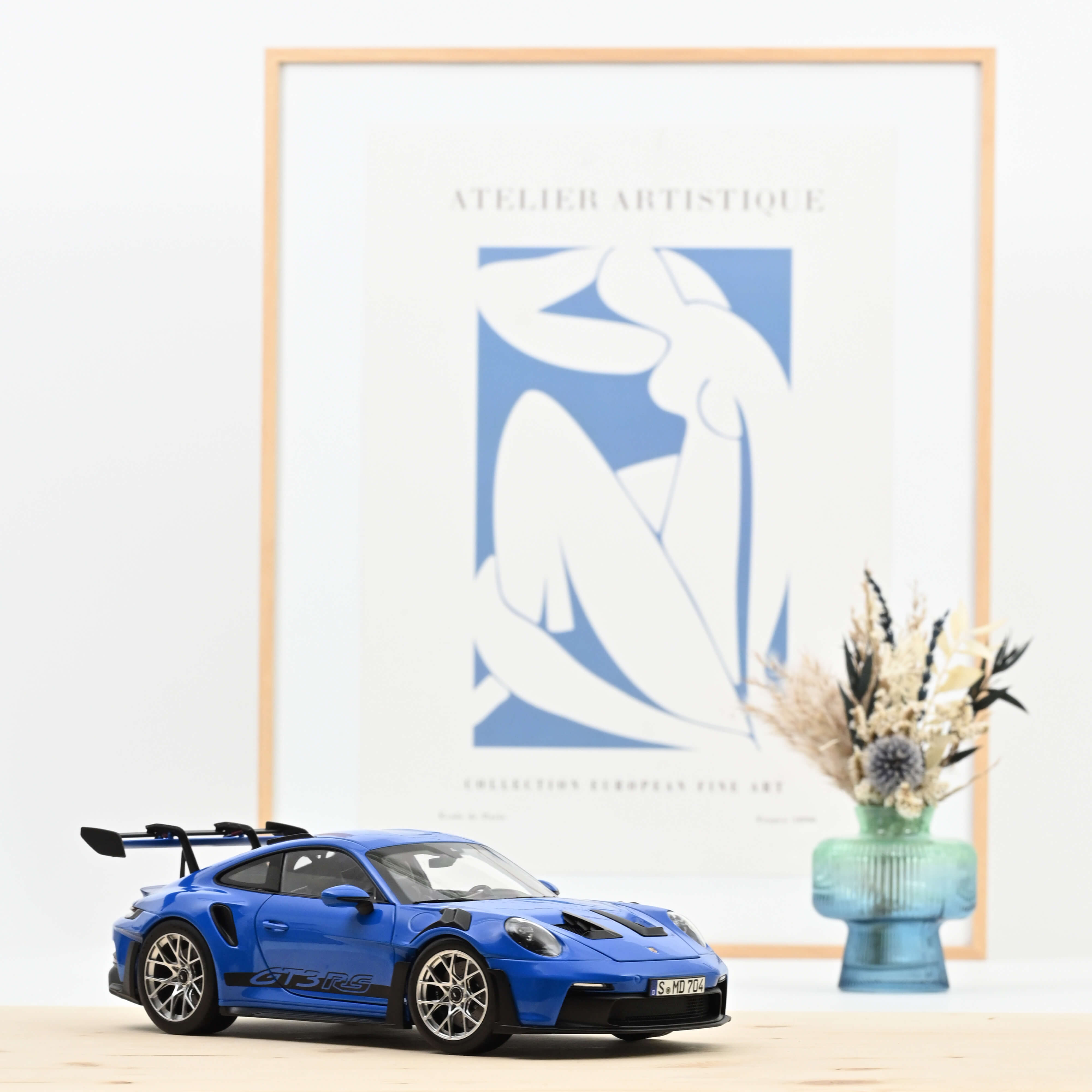 PORSCHE GT3 RS 2010 Bleu Métallique NOREV 1/18ème PORSCHE GT3 RS 2010 Bleu Métallique NOREV 1/18ème