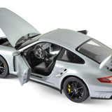 Porsche 911 GT2 2007 Silver with black wheels 1:18