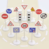 Traffic Signs and Traffic Lights for Miniature Cars