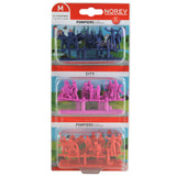 Pompiers et figurines de ville 1/64 (36 pcs)