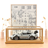 Boîte vitrine en verre et chêne FSC NOREV 1/12