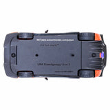 Koenigsegg One : 1 Lava orange/Carbon fiber/Silver stripes  1:64