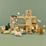 3-stöckige Garage aus Holz