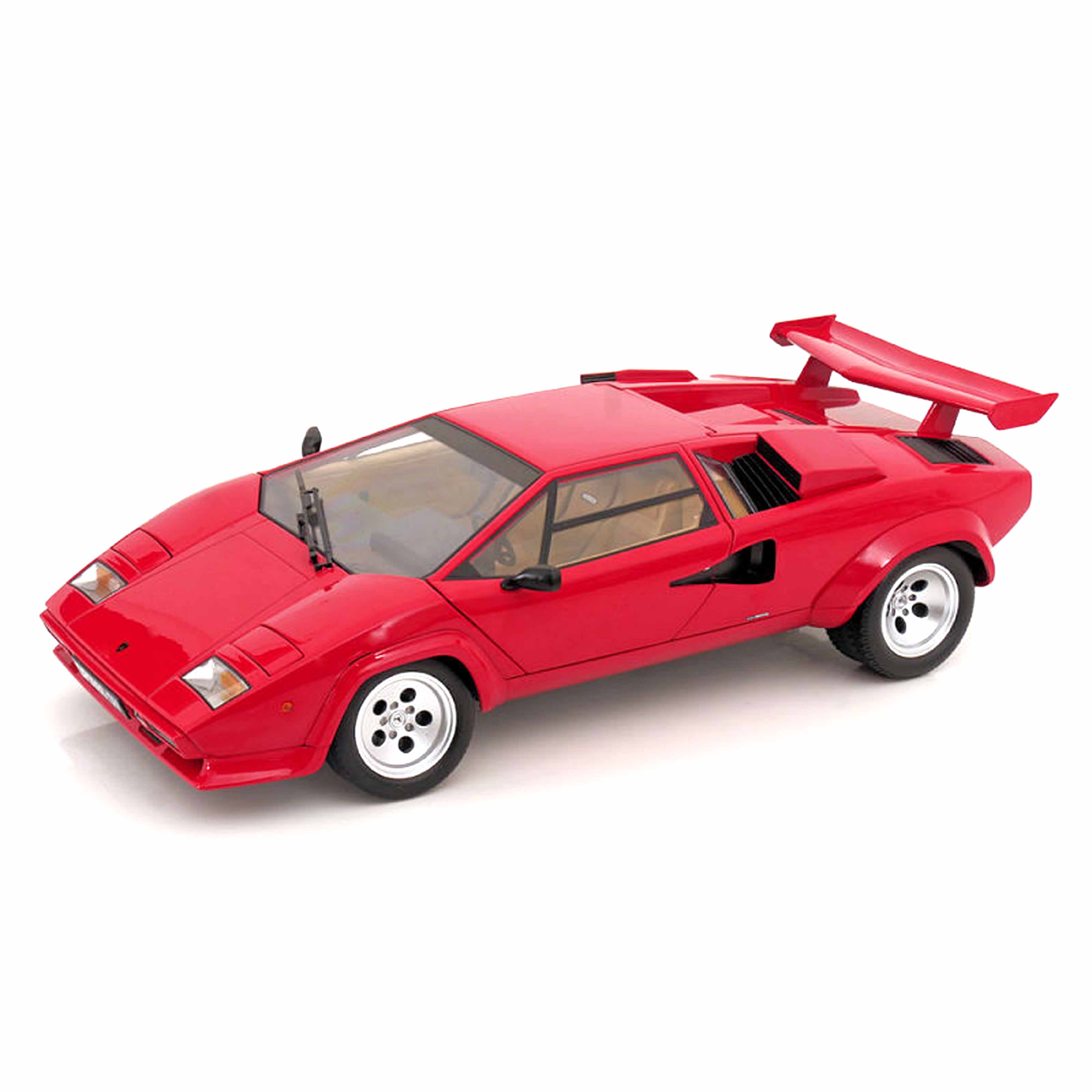 KK Scale KKDC120141 - Lamborghin Countach LP 5000S QV Red 1985 - Escala 1:12 - Modelo de coche KK Scale KKDC120141 - Lamborghin Countach LP 5000S QV Red 1985 - Escala 1:12 - Modelo de coche