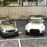 Nissan GT-R NISMO GT3 White Presentation (with LED) 1:64