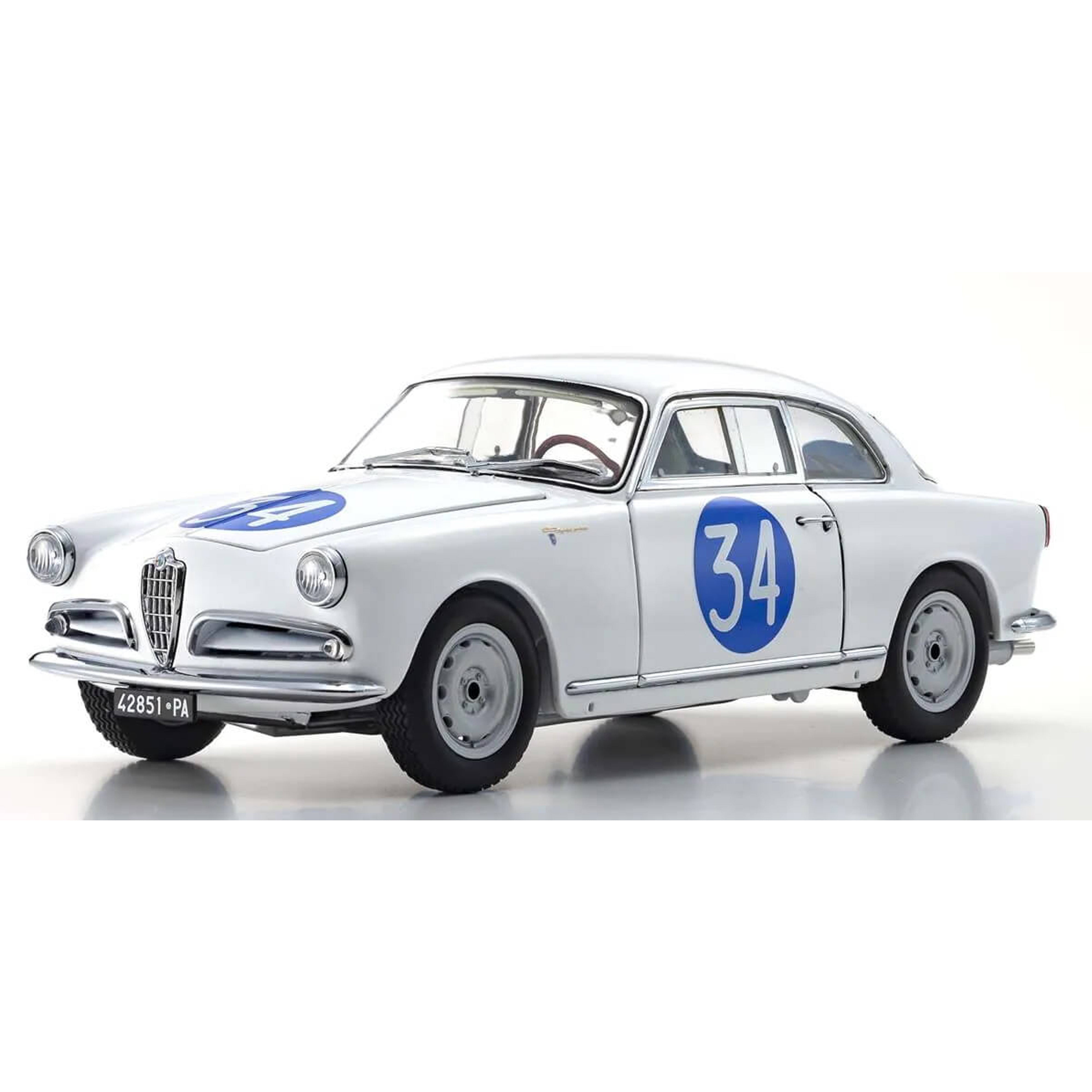 KYOSHO ALFA ROMEO Giulietta SV 1958 Targa Florio #24 Scala 1/18 Modello Statico EUR 250,00 KYOSHO ALFA ROMEO Giulietta SV 1958 Targa Florio #24 Scala 1/18 Modello Statico EUR 250,00