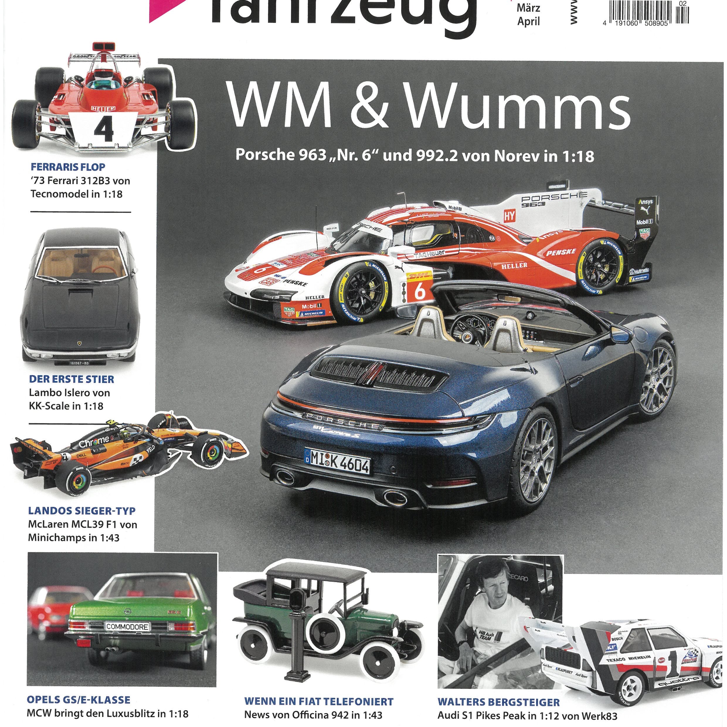MODELL FAHRZEUG Mars- Avril 2026