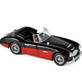 Austin Healey 3000 MK3 1964 Cotés Noir & Rouge 1/43