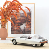 Citroën SM 1974 Blanche avec intérieur rouge 1/12 - 200pcs