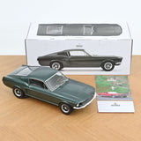 Ford Mustang Fastback 1968 Satin Grün metallic 1:12