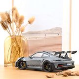 Porsche 911 GT3 RS avec Pack Weissach 2022 Gris arctique & noir 1/12