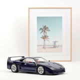Ferrari F40 1987 Bleu métallisé 1/12
