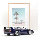 Ferrari F40 1987 Bleu métallisé 1/12