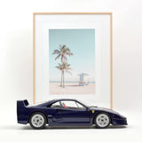 Ferrari F40 1987 Bleu métallisé 1/12