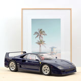 Ferrari F40 1987 Bleu métallisé 1/12