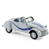 Citroën 2CV Convertible Azelle 1990 White with blue deco 1:43