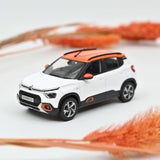 Citroën C3 (Indian market) 2021 White and Orange 1:43