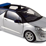 Citroën DS3 Cabrio 2013 Gris Aluminium&Bleu Infini 1/18