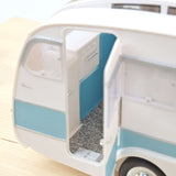 Citroën DS 19 1959 Nuage Bleu et Violet + Caravane Hénon 1/18