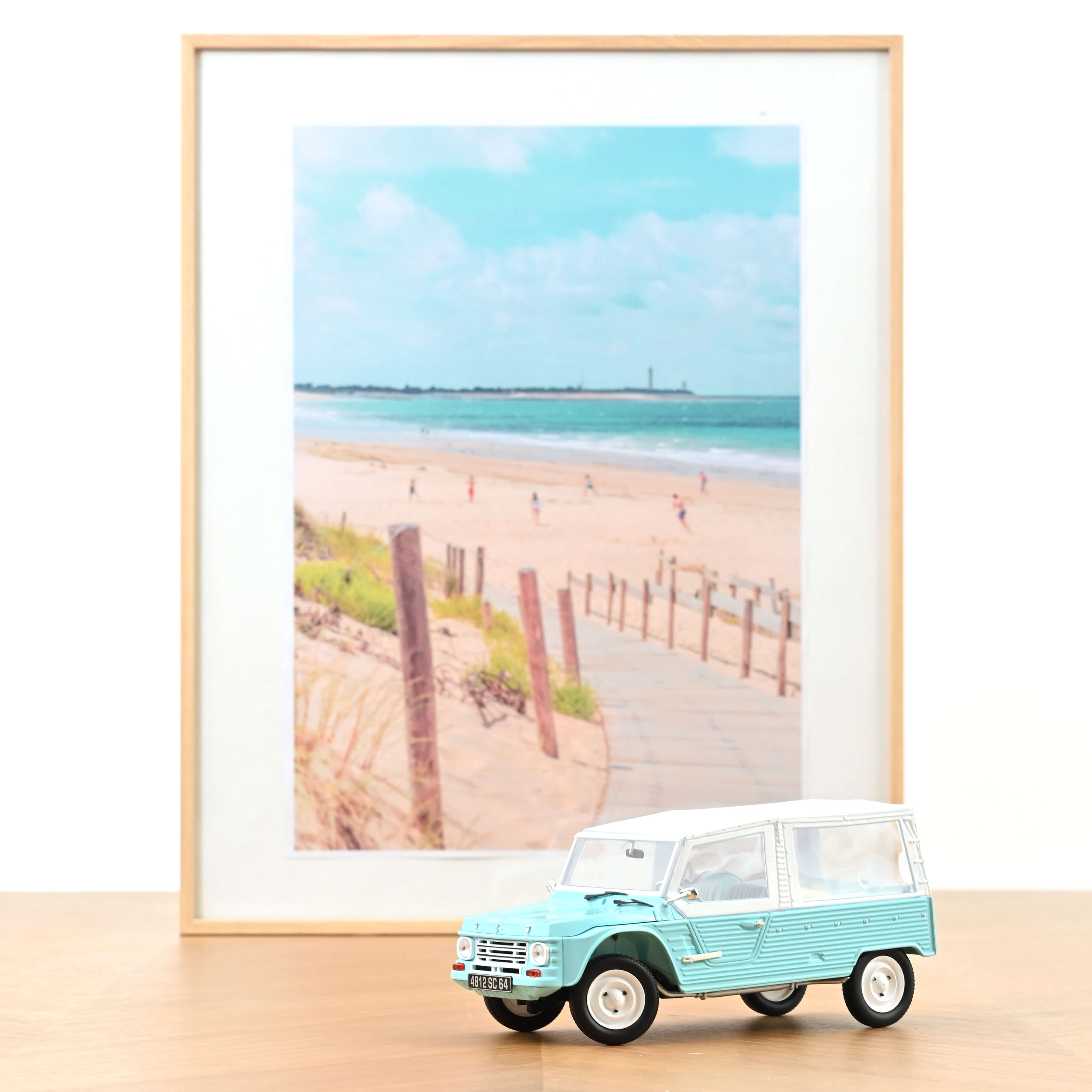Miniature Citroen Mehari 1/43 SpecialC Marchand De Glaces Mit Figur Miniature Citroen Mehari 1/43 SpecialC Marchand De Glaces Mit Figur