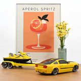 Mustang + Jet Ski Parotech Jaune CESAM 1/18