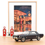 Ford Mustang Coupé 1966 Bleu Brume Nocturne métallisé 1/18