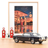 Ford Mustang Coupé 1966 Bleu Brume Nocturne métallisé 1/18
