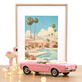 Ford Mustang Convertible 1965 Rose 1/18 - 200 pcs