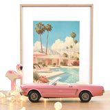 Ford Mustang Convertible 1965 Rose 1/18 - 200 pcs