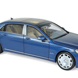 Mercedes-Maybach S 650 2018 Bleu métallisé 1/18