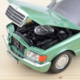 Mercedes-Benz 560 SEL 1991 Vert clair métallisé 1/18
