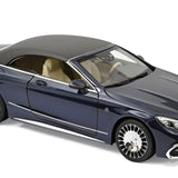 Mercedes-Maybach S650 Cabriolet 2018 Bleu foncé métallisé 1/18