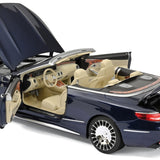 Mercedes-Maybach S650 Cabriolet 2018 Bleu foncé métallisé 1/18