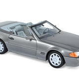 Mercedes-Benz 500 SL 1989 Gris métallisé 1/18