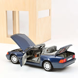 Mercedes-Benz 500 SL 1989 Bleu métallisé 1/18