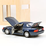 Mercedes-Benz 500 SL 1989 Bleu métallisé 1/18