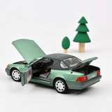 Mercedes-Benz 500 SL 1989 Vert métallisé 1/18 - 200pcs