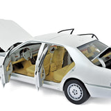 Mercedes-Benz S320 1997 Blanc métallisé 1/18