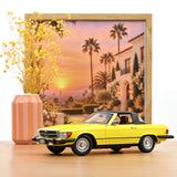 Mercedes-Benz 450 SL (US version) 1979 Yellow 1:18