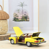 Mercedes-Benz 450 SL (version US) 1979 Jaune 1/18