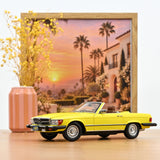 Mercedes-Benz 450 SL (US version) 1979 Yellow 1:18