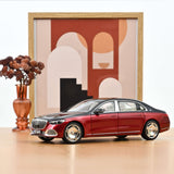 Mercedes-Maybach S 680 4MATIC 2021 Nautikblau/Patagonienrot 1:18