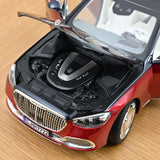 Mercedes-Maybach S 680 4MATIC 2021 Nautikblau/Patagonienrot 1:18