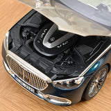 Mercedes-Maybach S 680 4MATIC 2021 Vert Émeraude/Argent Mojave 1/18
