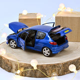 Peugeot 206 RC 2003 Recif Blau 1:18