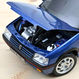 Peugeot 205 GTi 1.9 avec toit ouvrant 1992 Bleu Miami 1/18